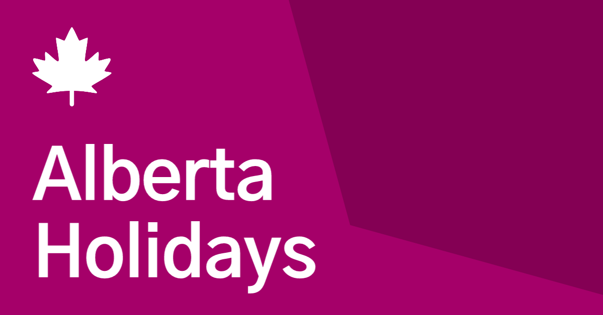 Alberta AB Statutory Holidays In 2021 Canada Holidays